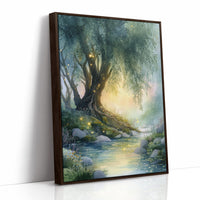 Fireflies Gather At Twilight Creek
