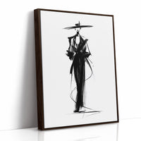Elegant Silhouette in Ink