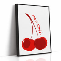 Crimson Duo: Typography in Fruit