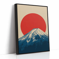 Crimson Sun Over Fuji