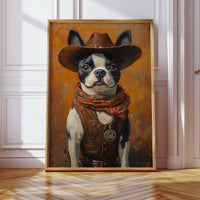 Boston Terrier Cowboy Deputy