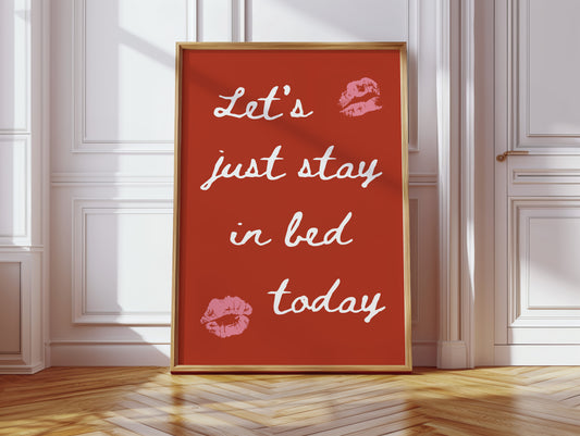 Lazy Sunday Wears Pink Kisses