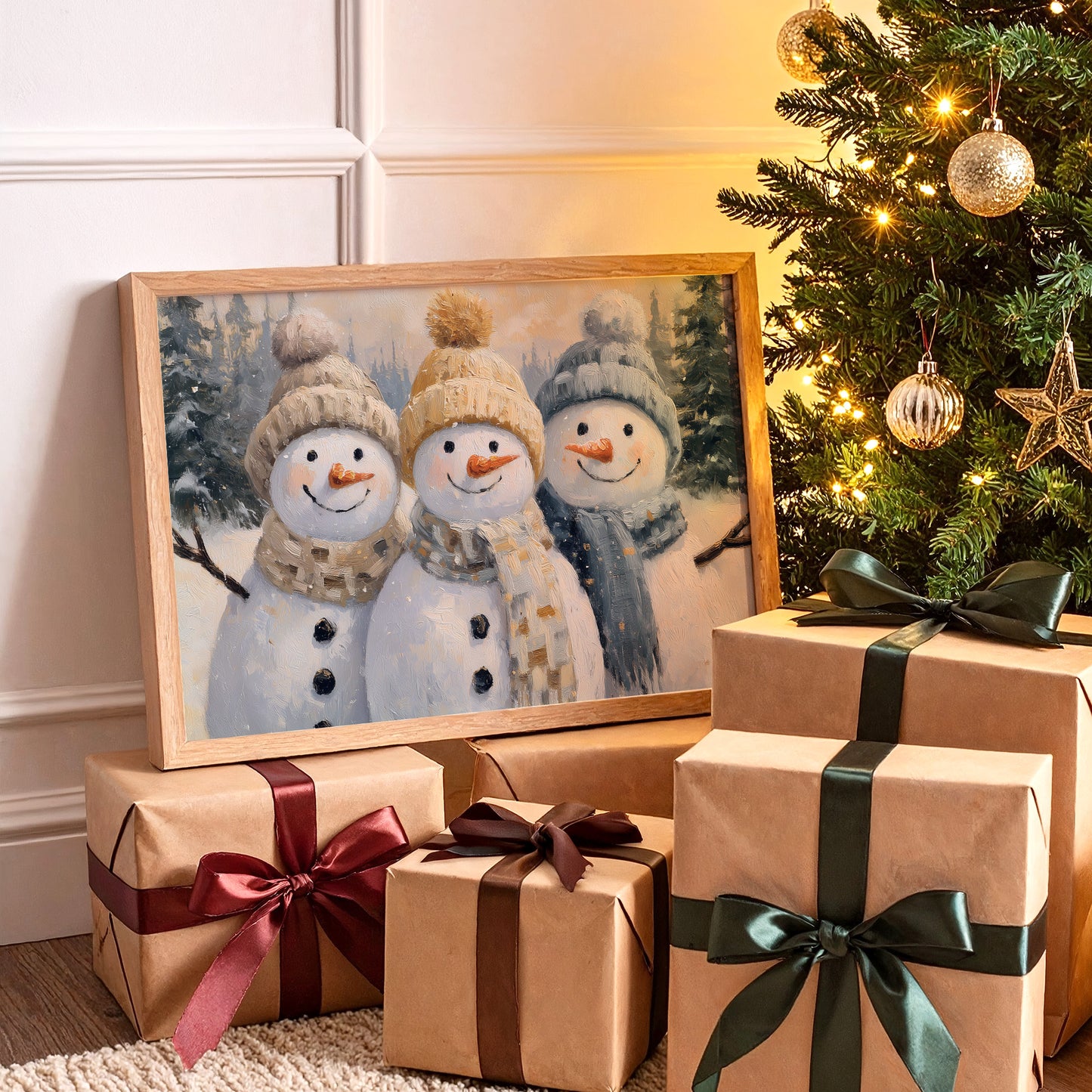 Three Friends Share Winter's Magic