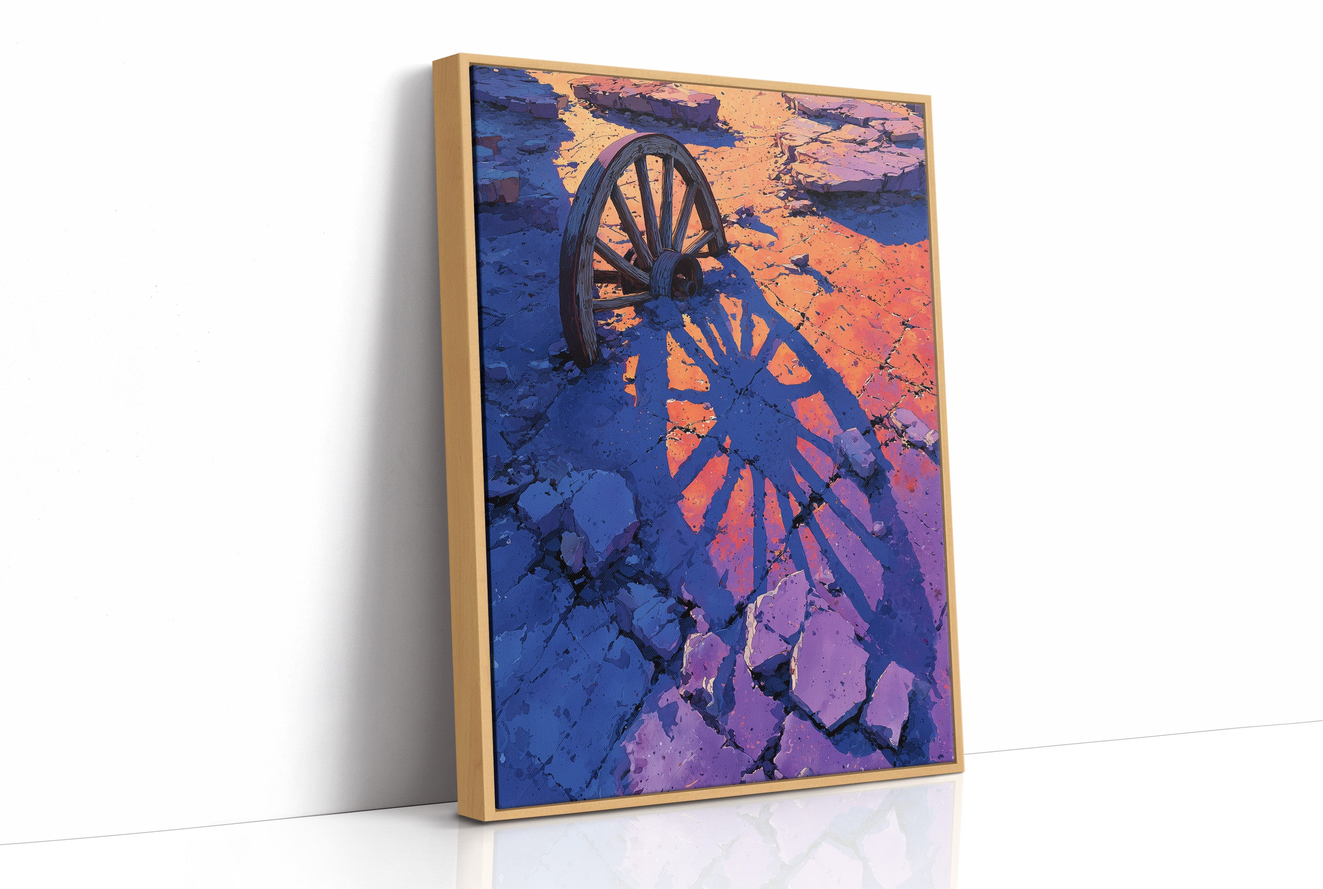 Wagon Wheel, Desert Sunset Shadow