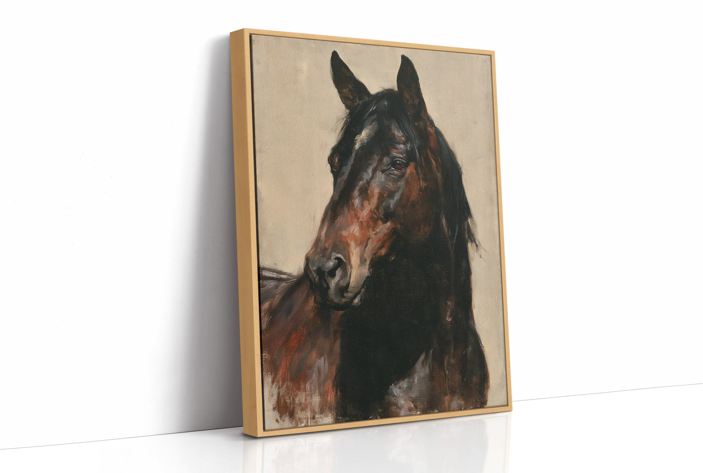 Bay Horse Classic Oil Portrait