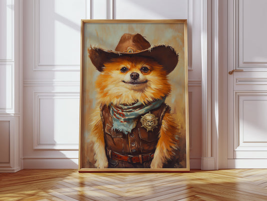 Pomeranian Wild West Deputy
