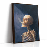 Golden Bones Against Midnight Blue