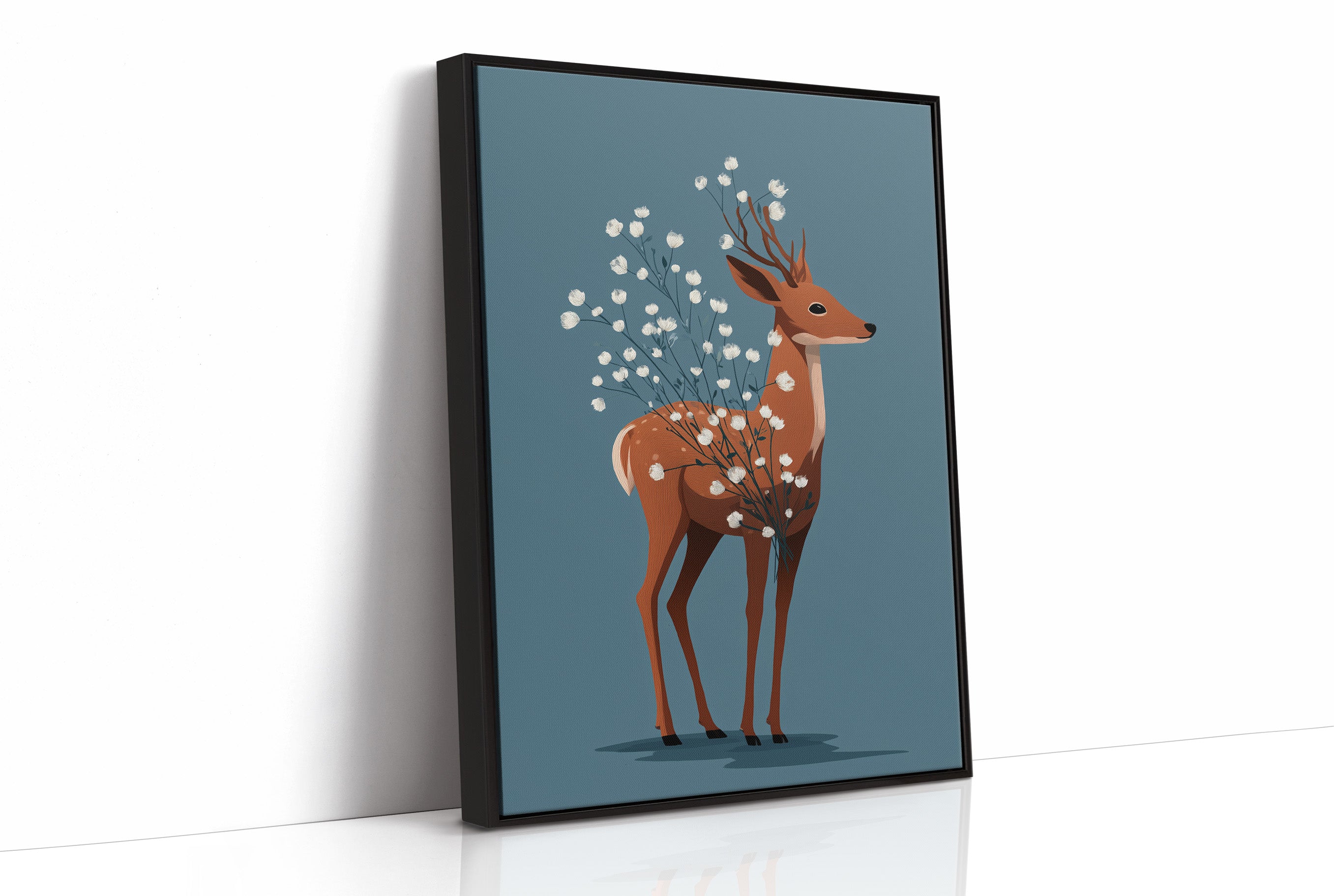 Deer Blooming Wild