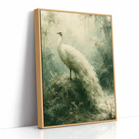 White Peacock in the Mist