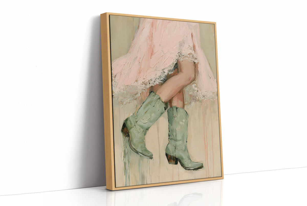 Two-Step in Sage Leather