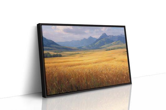 Wheat Fields Bow To Mountain Kings