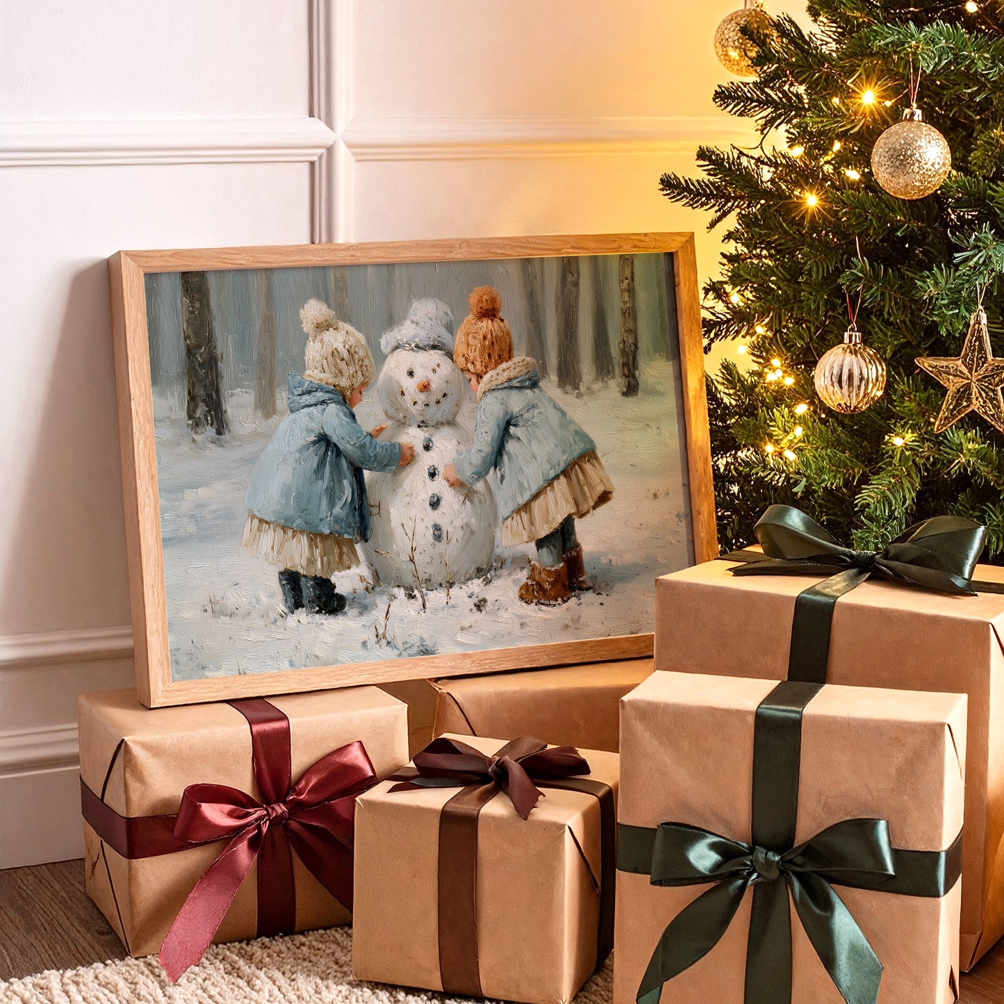 Winter Friends Share Secret Snow Tales