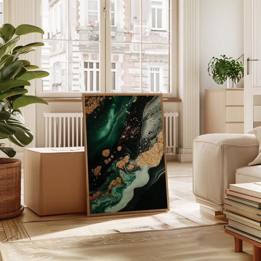 Emerald Rush with Gilded Horizon