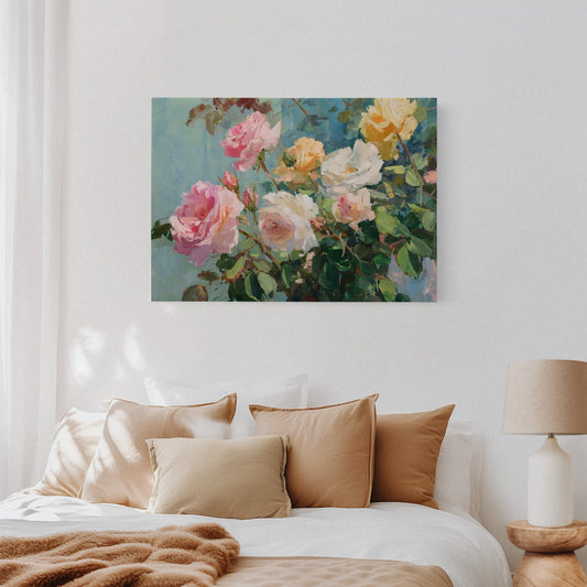 Summer Roses Catch Morning Light