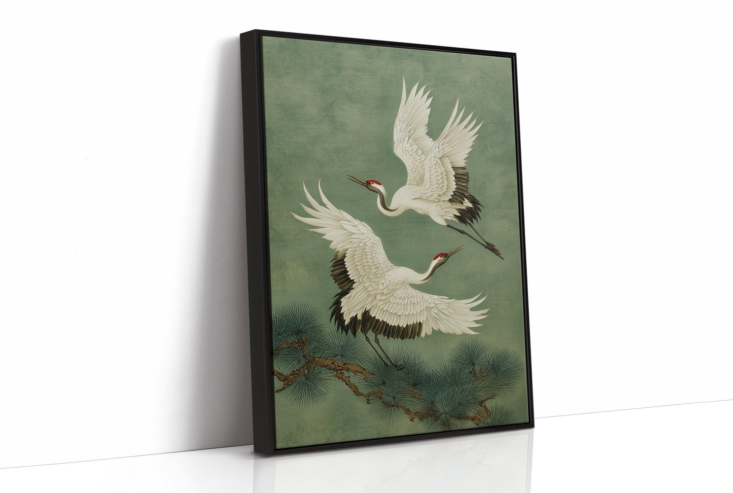 Cranes Dance Among Pine Needles