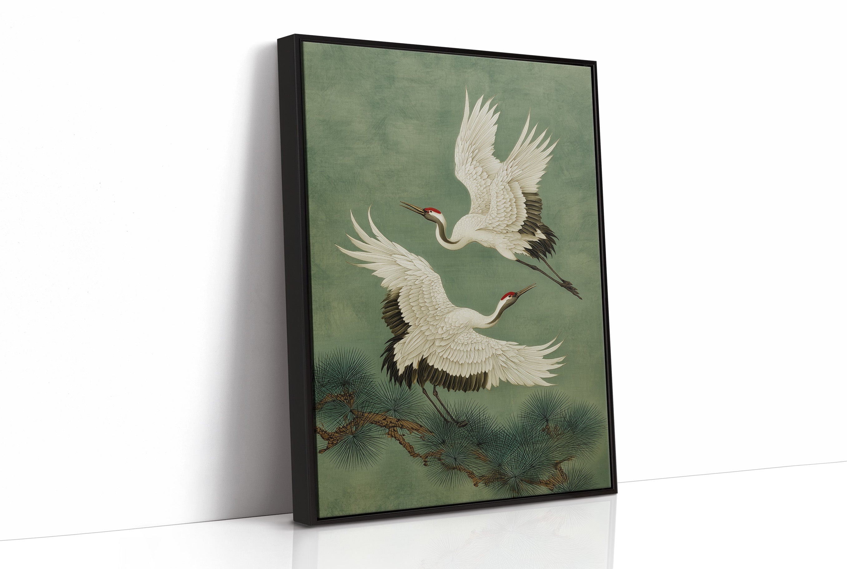 Cranes Dance Among Pine Needles