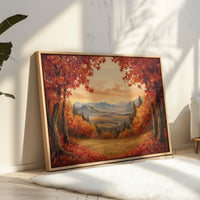 Autumn Maples Frame Mountain Gold