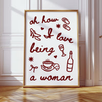 Sweet Moments In Burgundy Lines