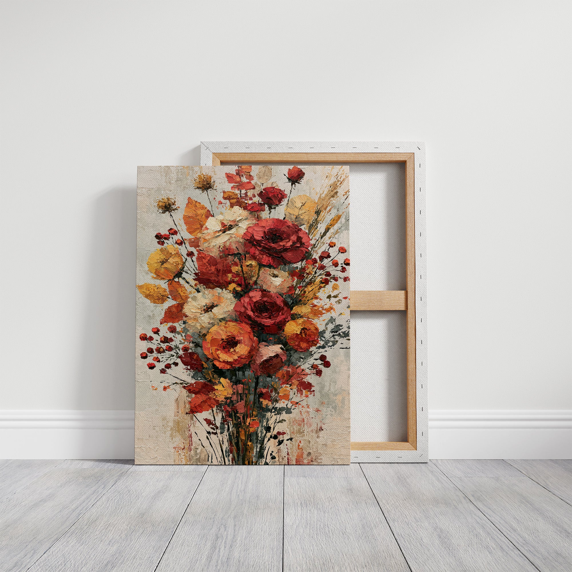 Wildstem Roses, Palette Knife Bloom