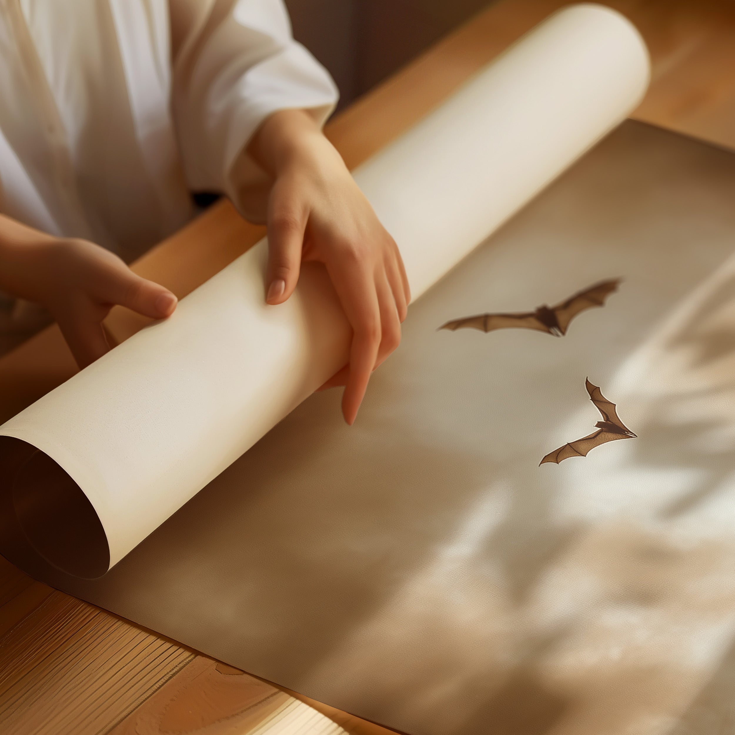 Twilight Hunters Cross Sepia Skies