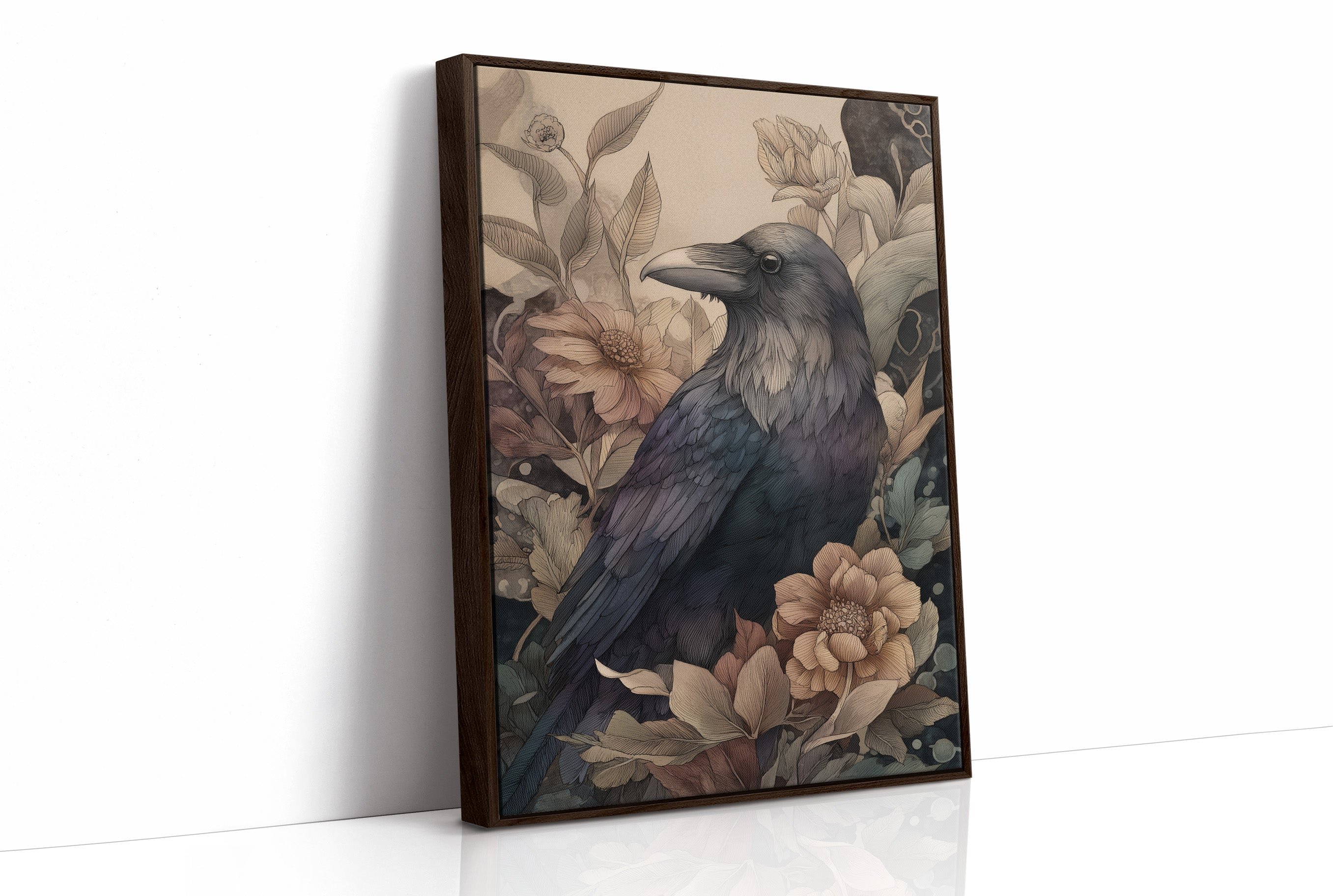 Raven Among Faded Blooms