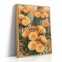 Blooming Barrel Cactus Flowers