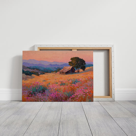 Sunset Over Fields of Gold