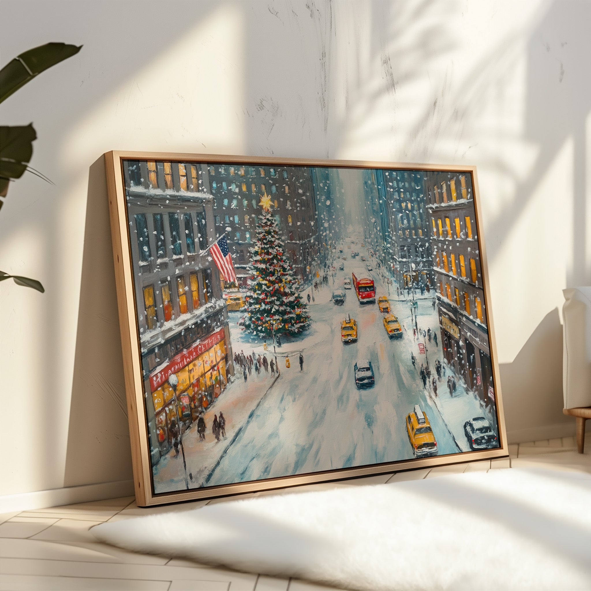 Manhattan's Christmas Ballet In Snow