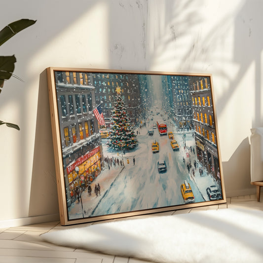Manhattan's Christmas Ballet In Snow