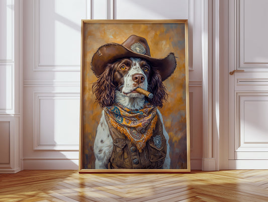 English Springer Spaniel Cowboy Sheriff