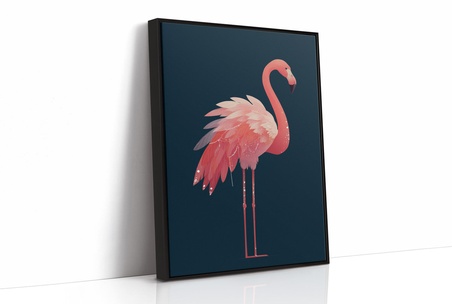 Flamingo Draped in Starlight