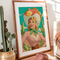 Desert Roses Bloom In Turquoise