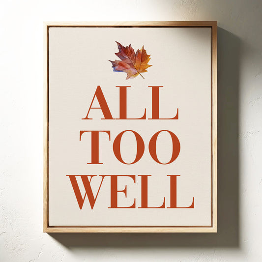 Maple Leaves Write Autumn Letters