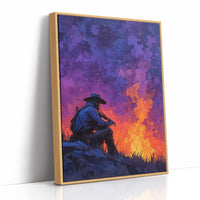 Cowboy's Fireside Serenade