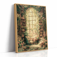Arched Light, Rose-Draped Stacks