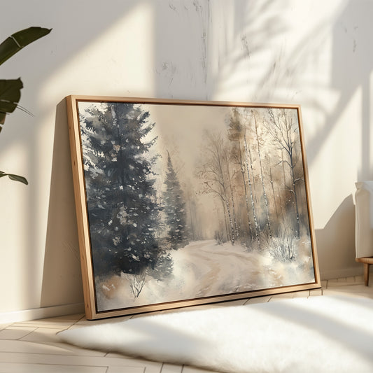 Snow Winds Through Silent Pines