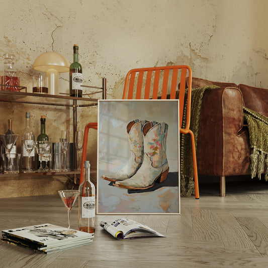 Painted Soles: Floral Cowgirl Boots