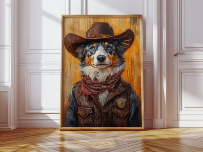 Australian Shepherd Cowboy Deputy