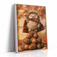 Felted Hedgehog Acorn Champion