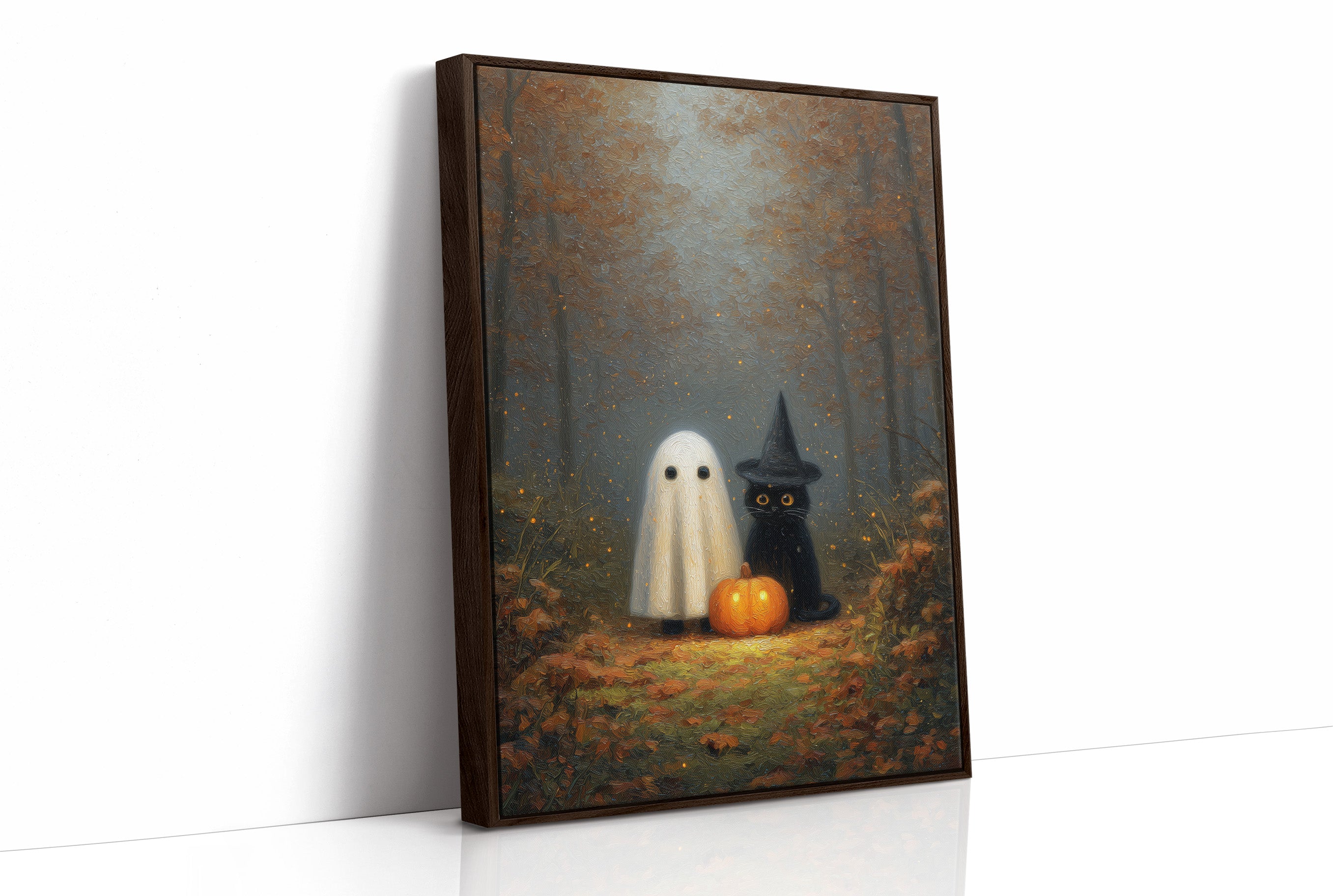 Midnight Friends In Autumn Woods