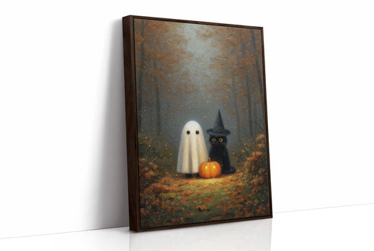 Midnight Friends In Autumn Woods