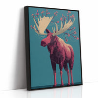 Moose Adorned in Berries
