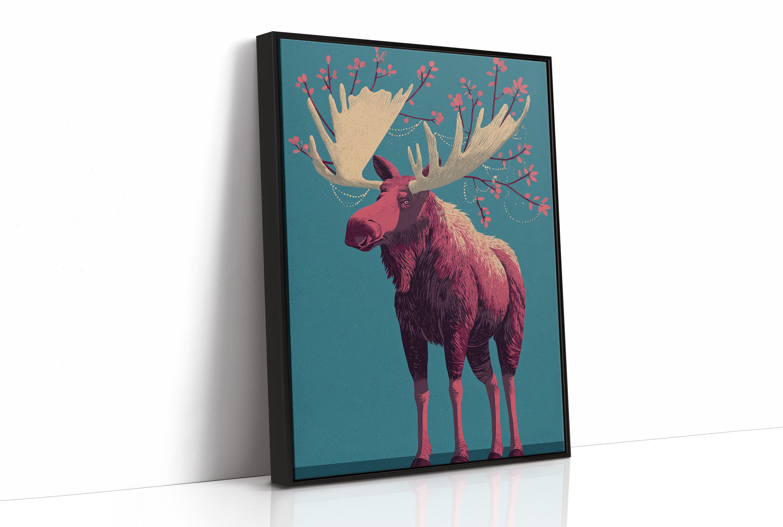 Moose Adorned in Berries