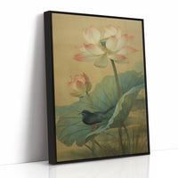 Lotus Blossoms Guard Their Secret Bird