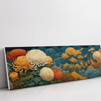 Golden Chrysanthemums In Indigo Tide