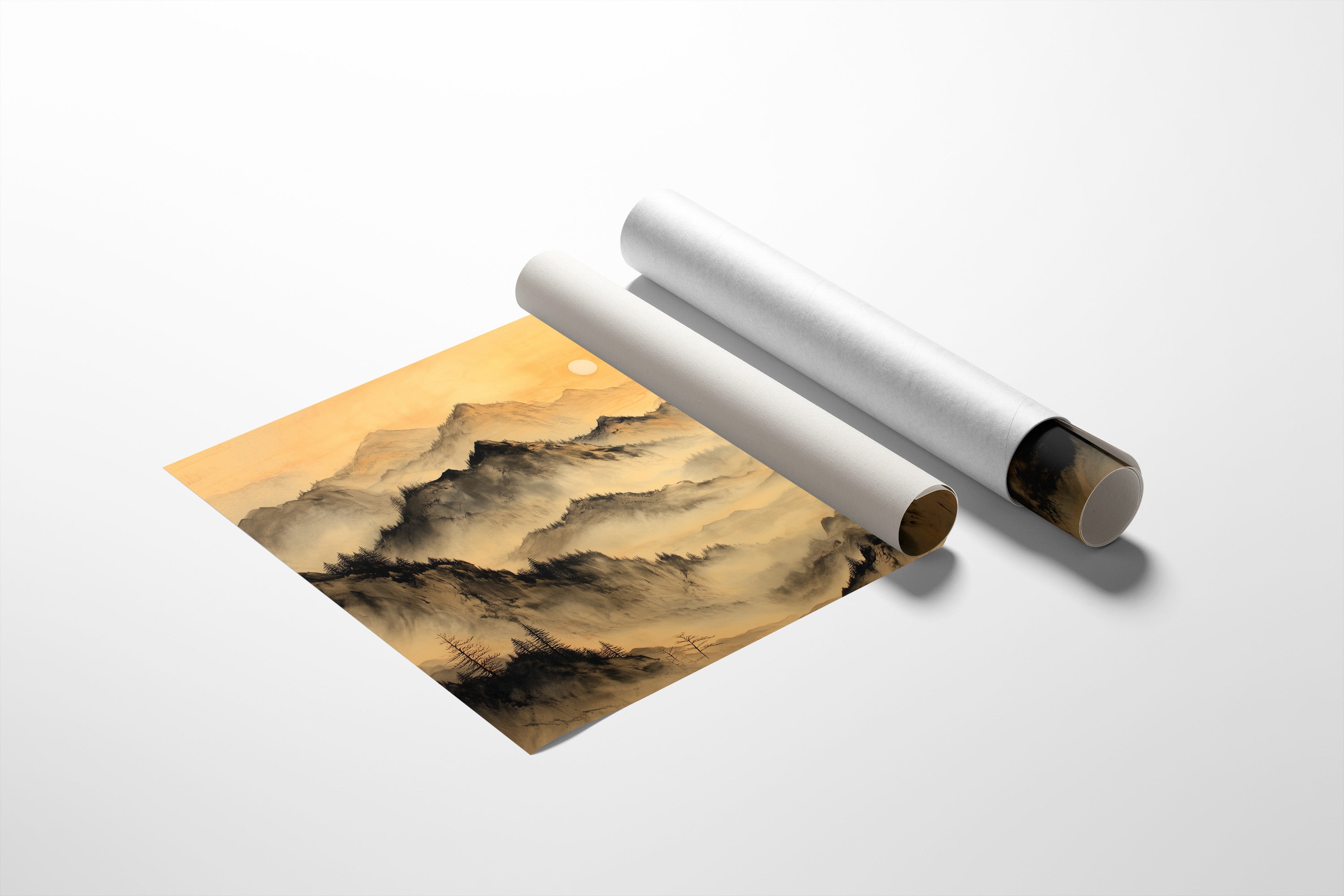 Mountains Rest In Golden Hour