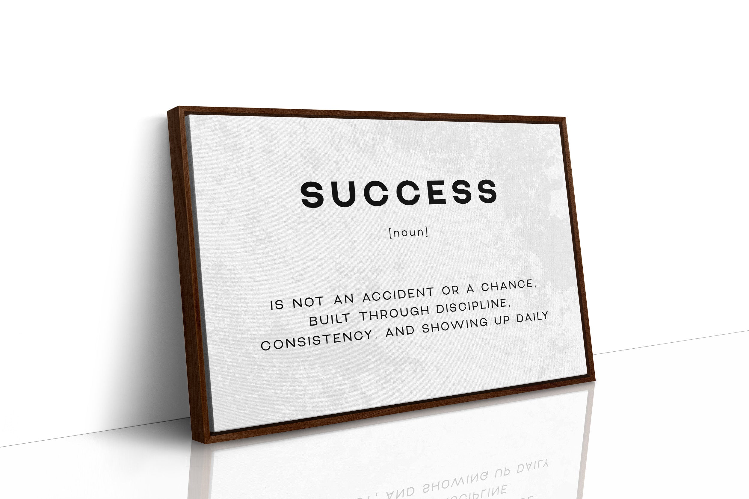 Success Definition Canvas Art | Bold Motivational Typography Print for Home Office, Gym or Entrepreneur Décor