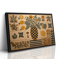 Checkered Vessel Holds Folk Garden Memories