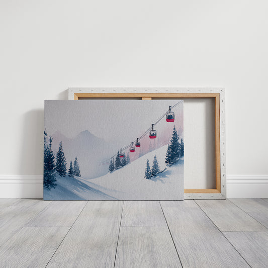 Ascending Through Misty Pines
