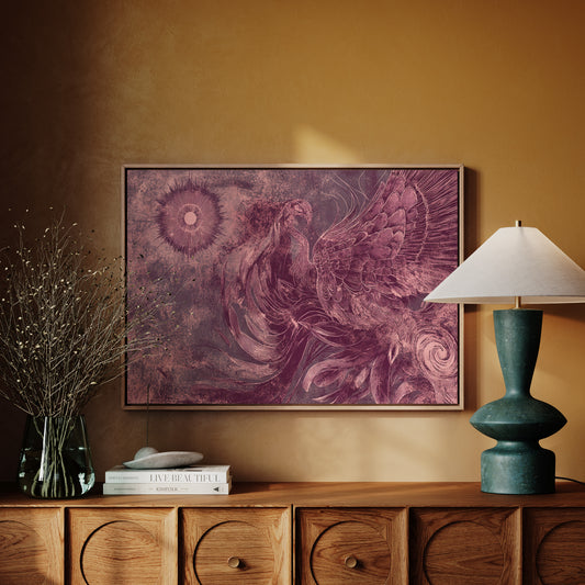 Phoenix Rising In Rose Gold